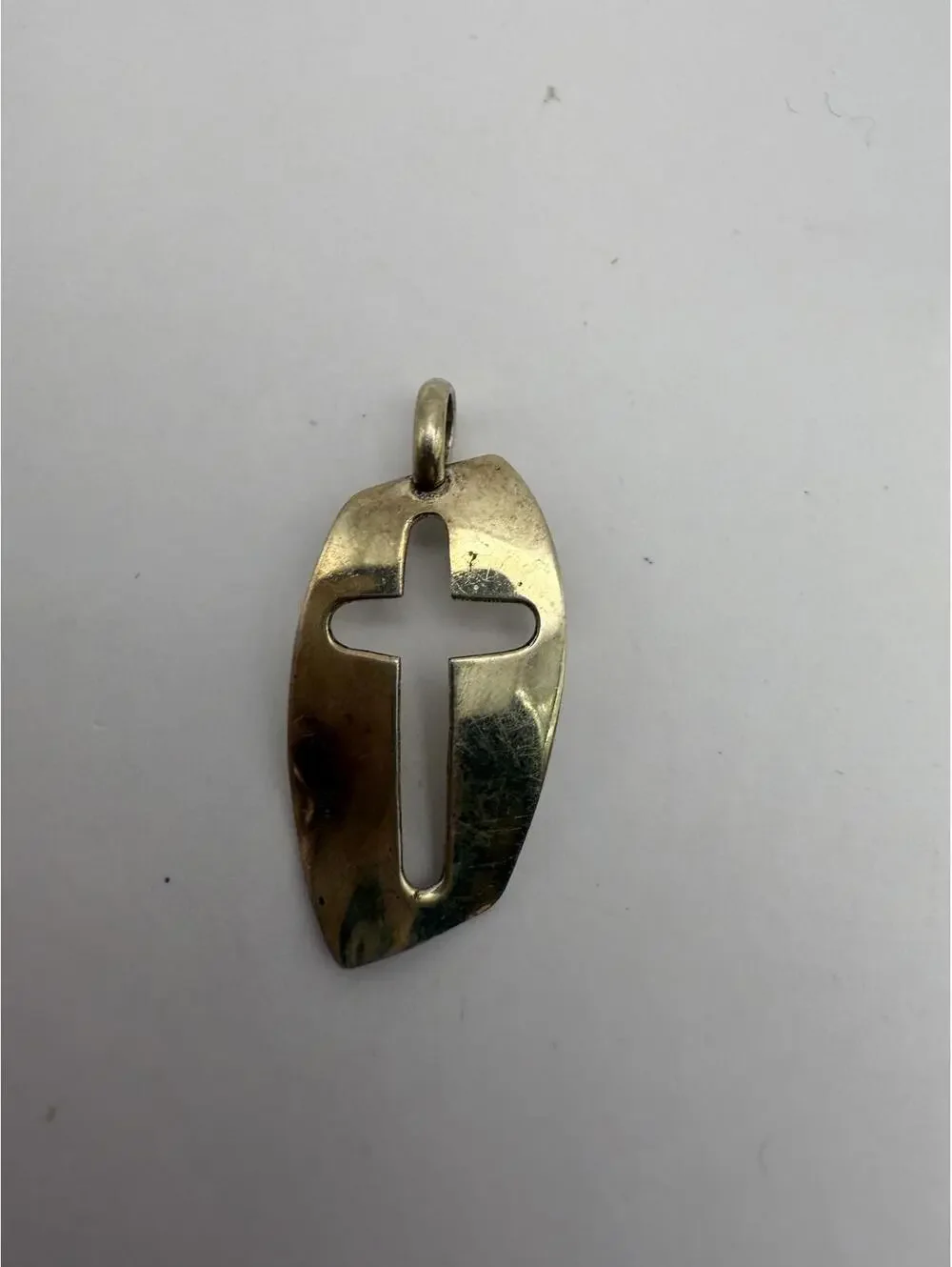 Vintage Silver Christian Cross Pendant